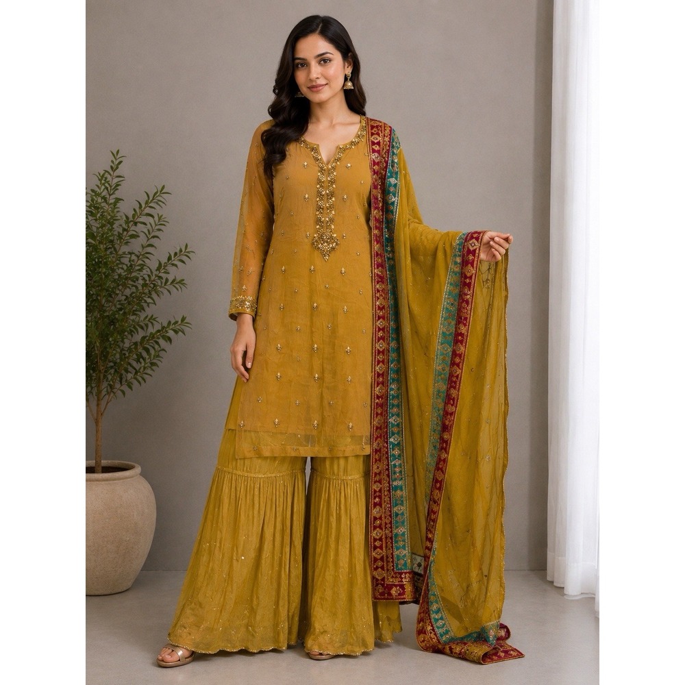 Kayseria Luxury Pret Size 14 Embroidered 3PC Kurta Pants Dupatta Set New A17